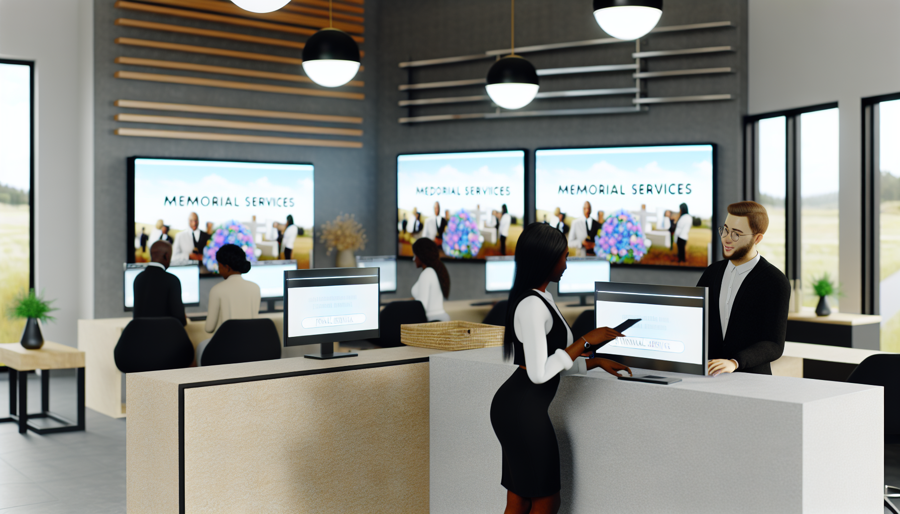 デジタル化された葬祭業界のイメージ