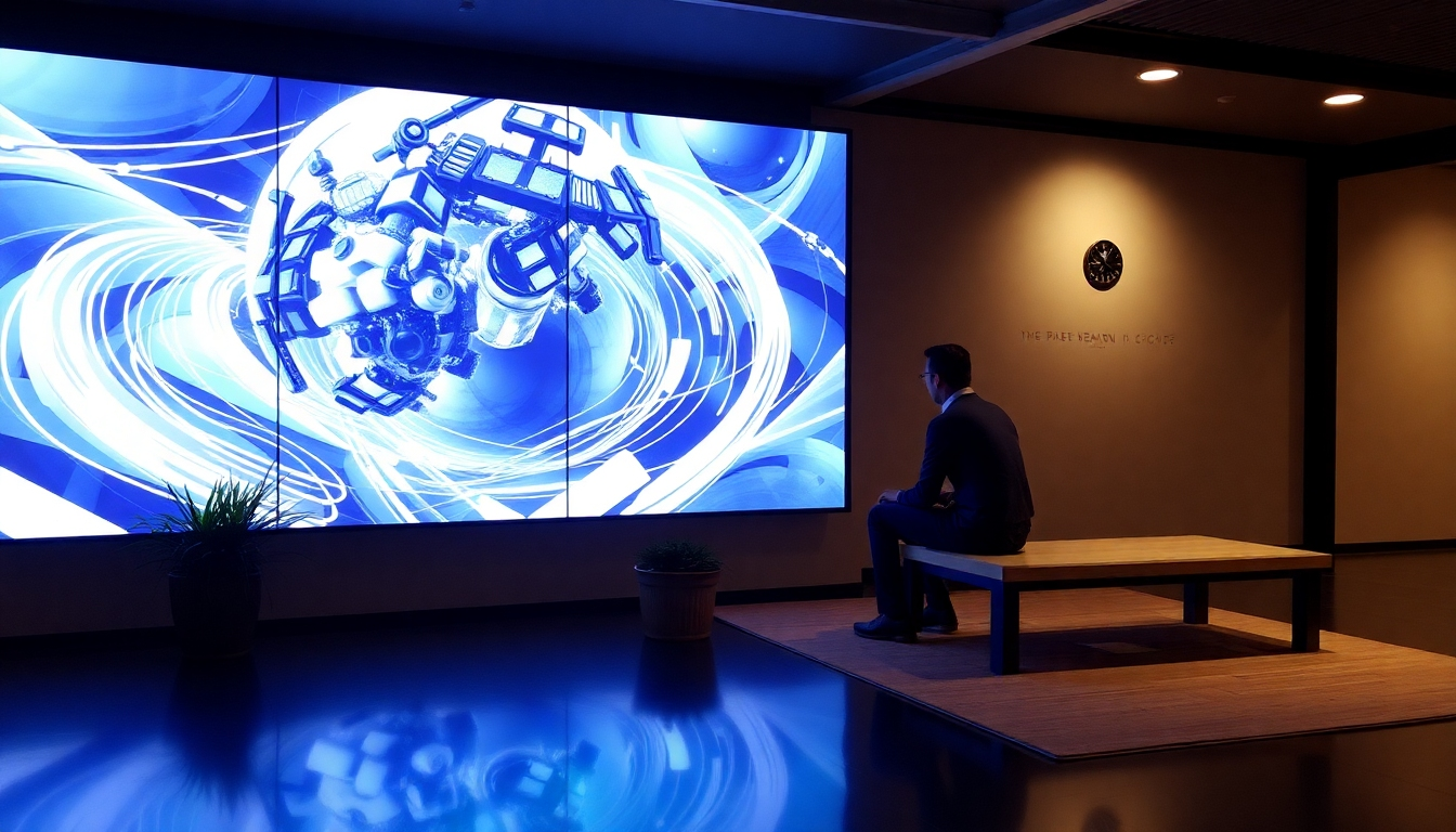 葬儀業界の未来、デジタル技術と人間の温かさが融合した近未来的な葬儀サービスのイメージ